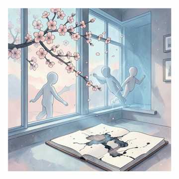 樱花落在我背对你写的诗