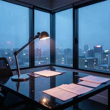 雨夜的未熄灯