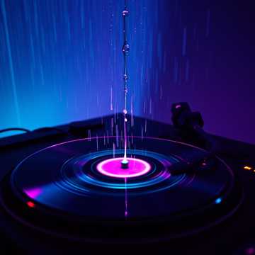 打碟手的霓虹雨