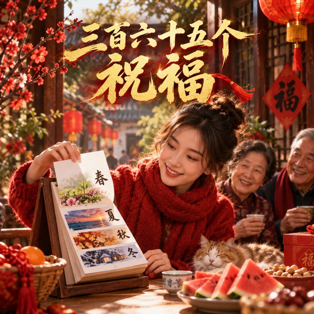 日历里的祝福