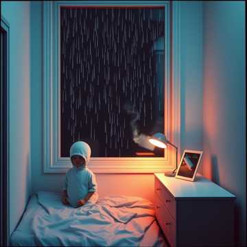 雨碎在单人的窗