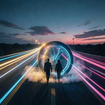 车轮碾过远方