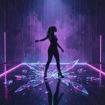 笑着碎