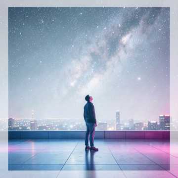 夜空中的星