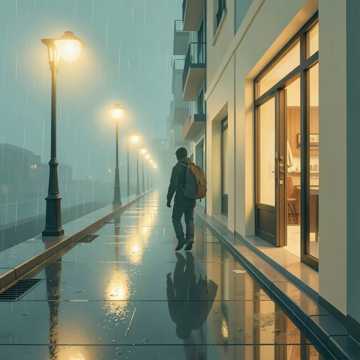 路灯数倦眼角