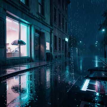 雨落钢琴街