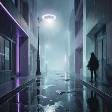 淋湿的影子