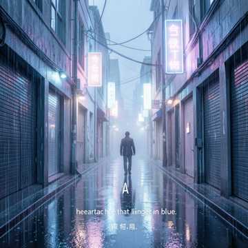 霓虹碎成光影