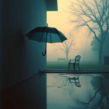 折好的雨伞