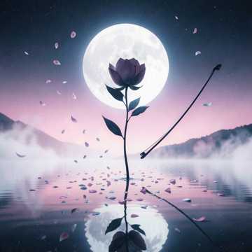 昙花夜的剪影