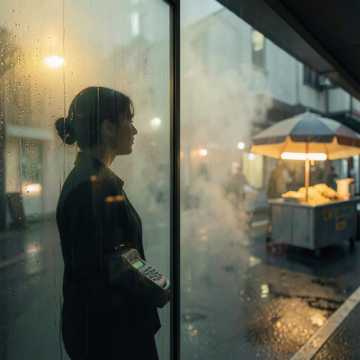 落雨玻璃