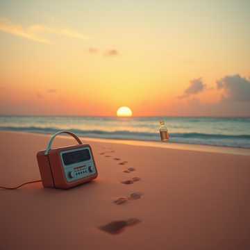 汽水撞进海浪