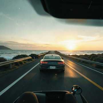 一脚油门甩夕阳