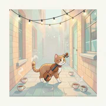 Cat Crêpe Stroll-版本2