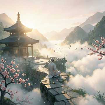 云台春色染长天