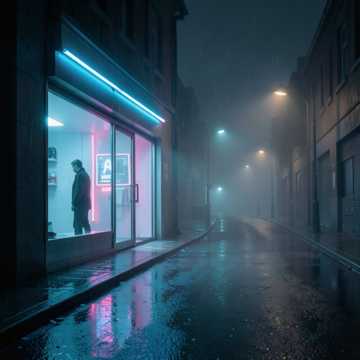 空街灯影
