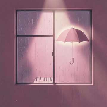 雨停在窗边