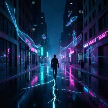 霓虹裂缝