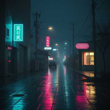 空霓虹倒数半里