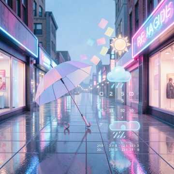 晴雨表情签