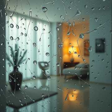 碎雨悬窗