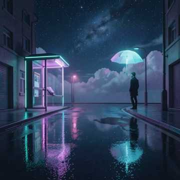 霓虹雨巷