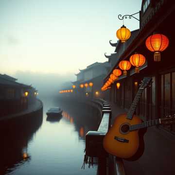 嘉陵江晚风