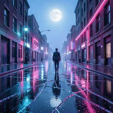 霓虹碎影