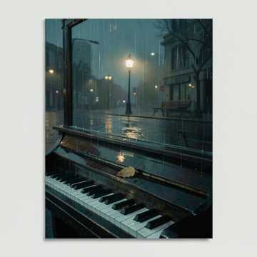 旧钢琴的雨