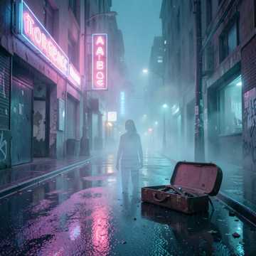 霓虹折痕