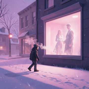 冬雪街角的叹息