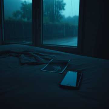 雨丝落在空床头