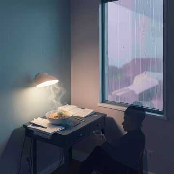 碎雨敲窗的夜