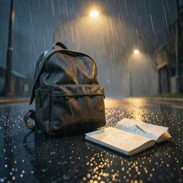 雨打亮的路光-版本2