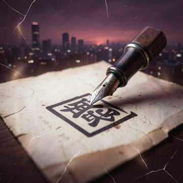少年棱角自落款