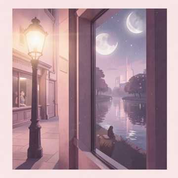 倒映月光的你