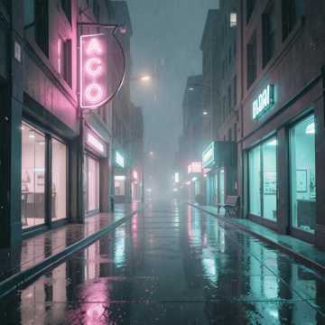 霓虹路牌