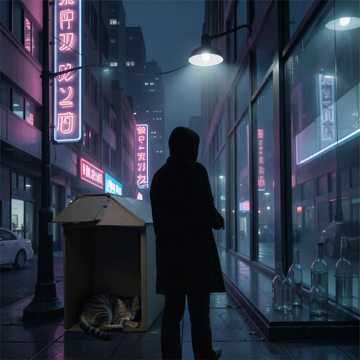 霓虹熄灭的影子