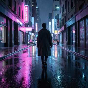 霓虹碎了一地