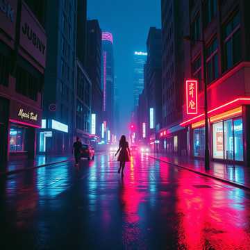 霓虹孤影
