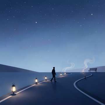 沿途星落单人行