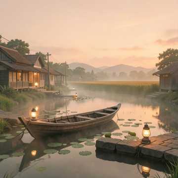 水乡的风