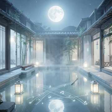 月下空庭