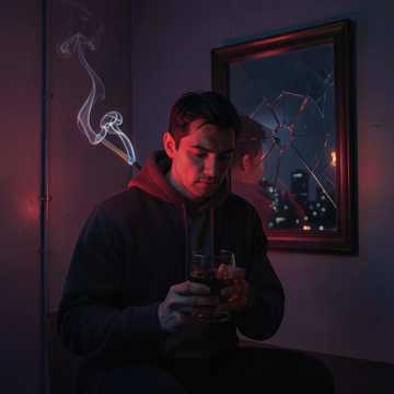 烟与酒的陪伴