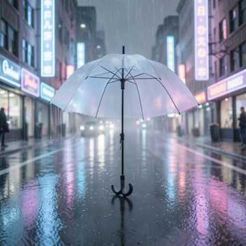 遗落在雨里的伞
