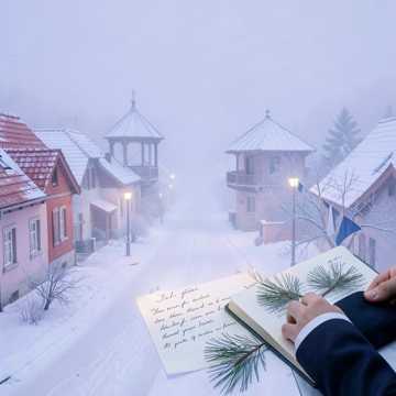 松针里的雪