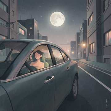 副驾驶笑声