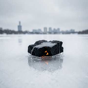 雪地里的焦炭