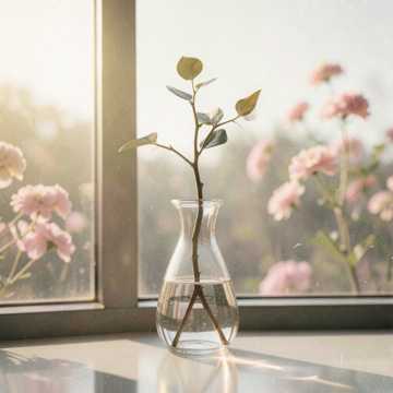花瓶里的枯枝