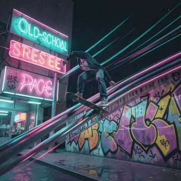 少年脚踩风火轮